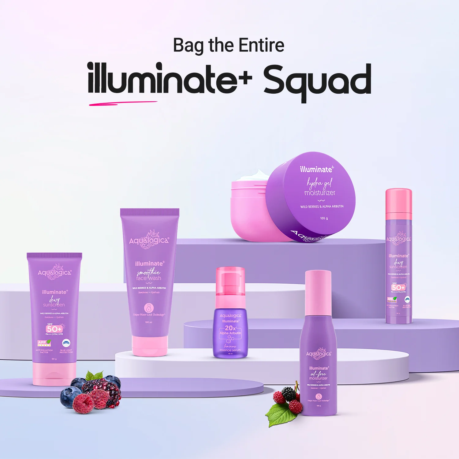 Illuminate+ Dewy Sunscreen In-Vivo Tested SPF 50+ PA++++ with Wild Berries & Alpha Arbutin - 50 g - Image 12